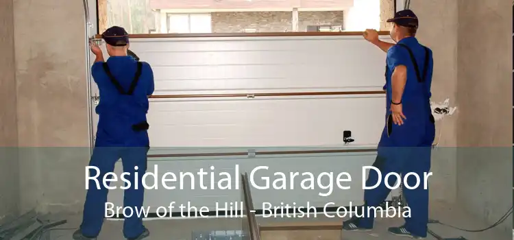 Residential Garage Door Brow of the Hill - British Columbia