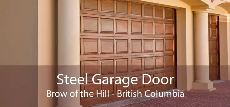 Steel Garage Door Brow of the Hill - British Columbia