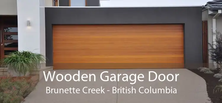 Wooden Garage Door Brunette Creek - British Columbia