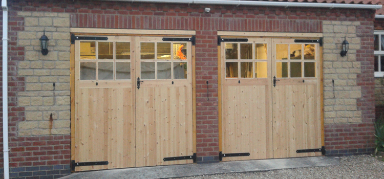 Side Hinged Wooden Garage Doors New Westminster